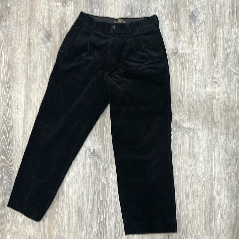 Black corduroy pants
